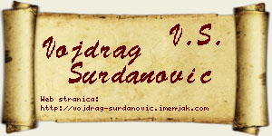 Vojdrag Surdanović vizit kartica